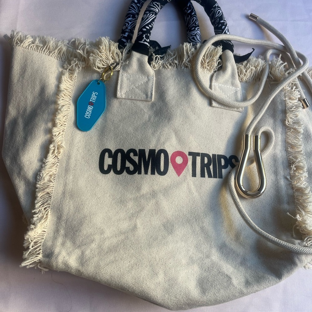 Cosmopolitan Cream Tote with Fringe
